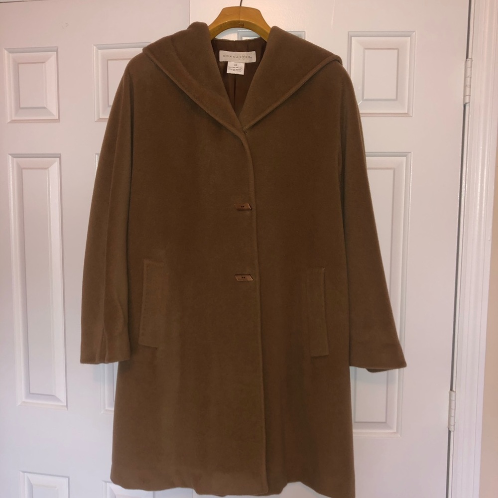 Doncaster Camel Wool Coat Size 10